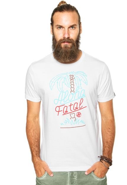 Camiseta Fatal Coqueiro Branca - Marca Fatal Surf