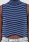 Regata Cropped Tricot Dress to Listras Azul - Marca Dress to