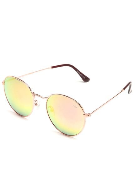 Óculos de Sol Polo London Club Espelhado Dourado - Marca PLC