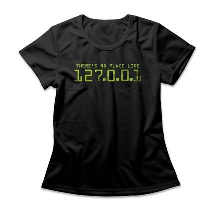 Camiseta Feminina Localhost - Preto - Marca Studio Geek 