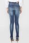 Calça Jeans Lez a Lez Skinny Barra Assimétrica Azul - Marca Lez a Lez