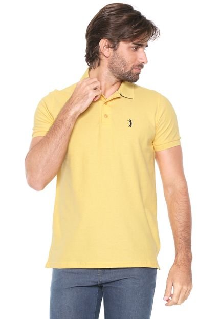 Camisa Polo Aleatory Reta Básica Amarela - Marca Aleatory
