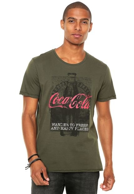 Camiseta Coca-Cola Jeans Estampada Verde - Marca Coca-Cola Jeans