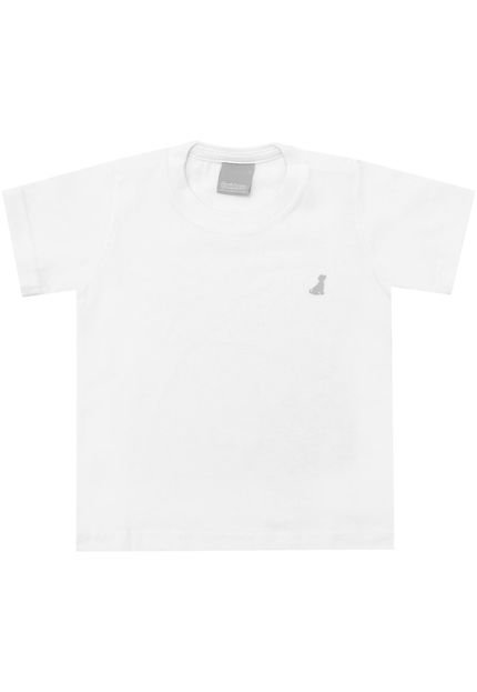 Camiseta Carinhoso Menino Liso Branco - Marca Carinhoso