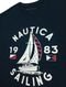 Camiseta Nautica Masculina 1983 Sailboat Sailing Azul Marinho - Marca Nautica