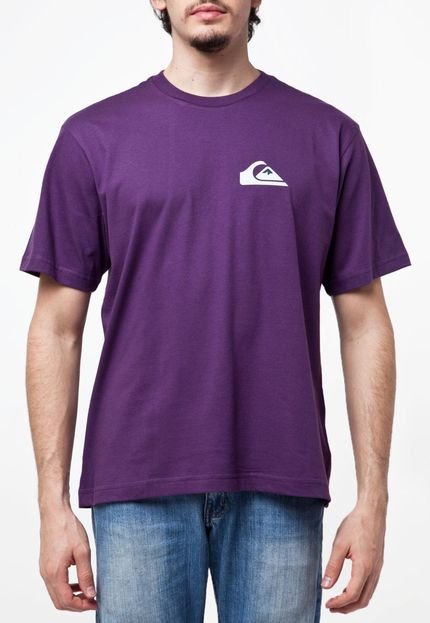 Camiseta Quiksilver Básica Oc Snowcap Nowcap Essential Roxa - Marca Quiksilver