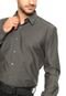 Camisa Ellus Reta Gravel Dobby Cinza - Marca Ellus