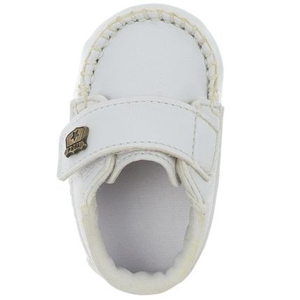 Sapato Estilo Mocassim  DA GRIFF Menino Branco Batizado - Marca DA GRIFF