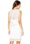 Vestido Calvin Klein Curto Decote Redondo Branco - Marca Calvin Klein