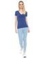 Blusa Hering Lisa Azul - Marca Hering