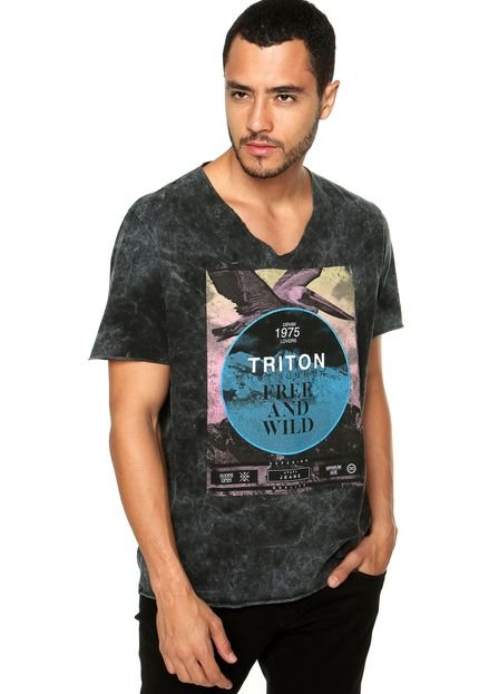 Camiseta Triton Acid Cinza - Marca Triton