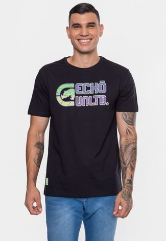 Camiseta Ecko Masculina Cyber Punk Preta