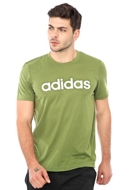 Camiseta adidas Performance D2M Cc Log Verde - Marca adidas Performance