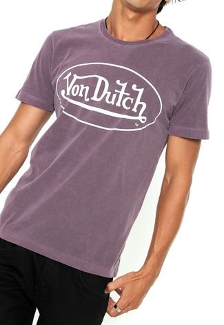 Camiseta Von Dutch  Logo Vinho