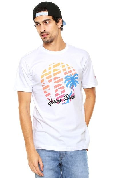 Camiseta New Era Tee  Palm Tree Branca - Marca New Era