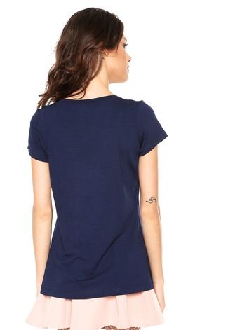 Camiseta Disparate Unicórnio Azul-marinho