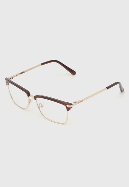 Óculos de Grau Mr Kitsch Geométrico Marrom/Dourado - Marca MR. KITSCH