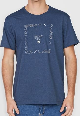 Camiseta Hang Loose Squared Azul-Marinho
