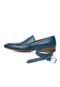 Sapato Social Azul Em Couro   Cinto De Couro 45885 - Marca Madok