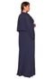 Vestido Almaria Plus Size Pianeta Festa Crepe Azul Marinho - Marca Almaria Plus Size
