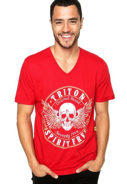 Camiseta Triton Spirit Free Vermelha - Marca Triton