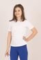 Blusa infantil menina Manga curta Canelada 1 ao 16 09-A Lavin Basic  Branco - Marca Lavin Basic