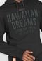 Blusa de Moletom Flanelada Fechada HD Hawaiian Dreams Lettering Preto - Marca HD Hawaiian Dreams