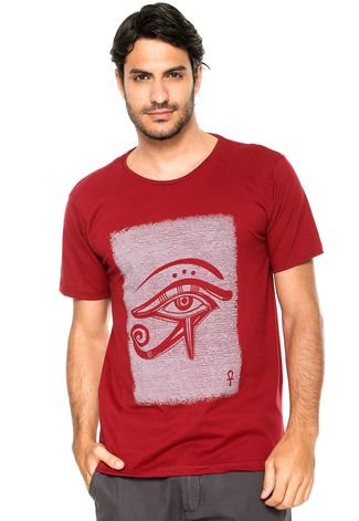 Camiseta FiveBlu Manga Curta Egito Vermelha