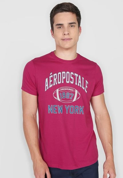 Camiseta Aeropostale Logo Vinho - Marca Aeropostale