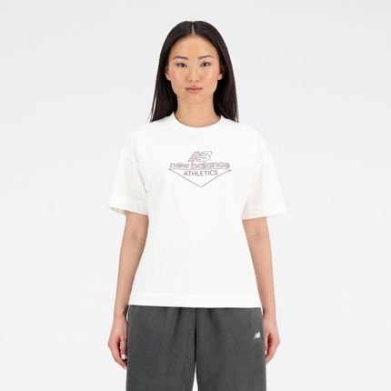 Camiseta Athletics Nb Feminina - Marca New Balance