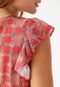 Blusa Cropped Lez a Lez Ajustada Estampada Rosa - Marca Lez a Lez