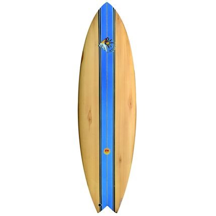 Menor preço em Prancha Fm Surf Fish Wood Azul