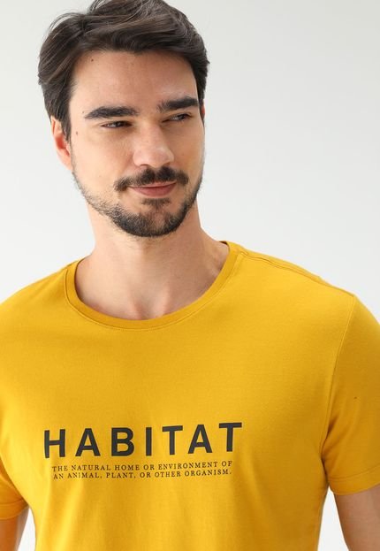 Camiseta Foxton Reta Habitat Amarela - Marca Foxton