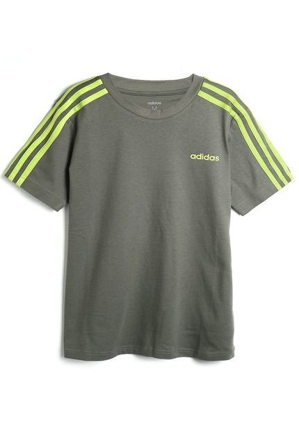 Camiseta adidas Performance Infantil Lettering Verde - Marca adidas Performance