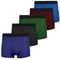 Kit com 5 Cuecas Boxer Masculina Tecido Microfibra em Cores Sortidas - Marca Slim Fitness
