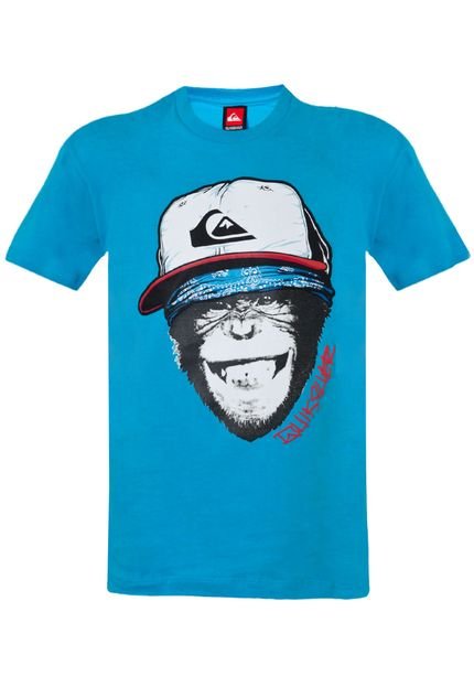 Camiseta Quiksilver Inf Monkey Busi Azul - Marca Quiksilver