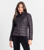 Jaqueta Puffer Juvenil Feminina Minty Preto - Marca MINTY