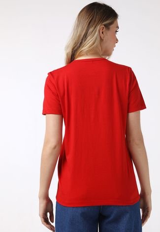 Camiseta Colcci Logo Vermelha