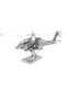 Mini Réplica de Montar Fascinations AH-64 Apache Prata - Marca Fascinations