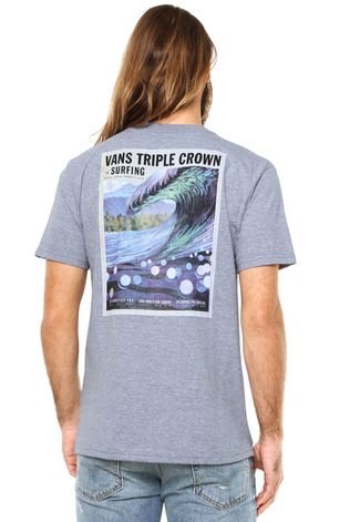 Camiseta Vans Triple Crown Poster Cinza