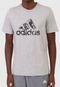 Camiseta adidas Performance Logo Cinza - Marca adidas Performance