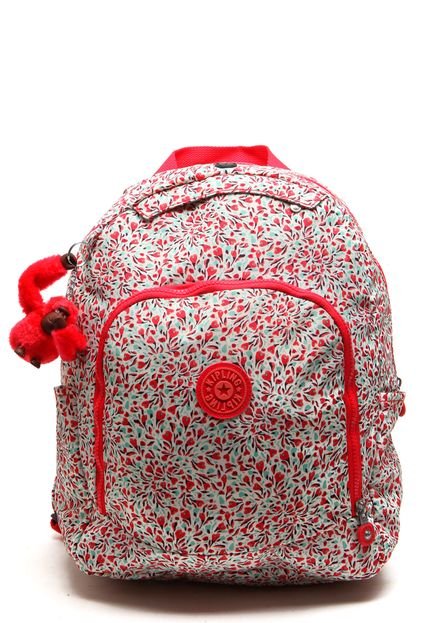 Mochila Kipling Back To Scholl Lm Carmine Floral Coral - Marca Kipling