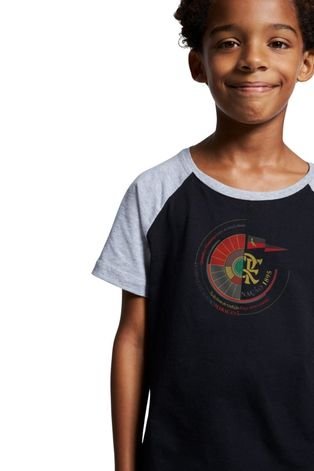 Camiseta Raglan Maraca Reserva Mini Cinza