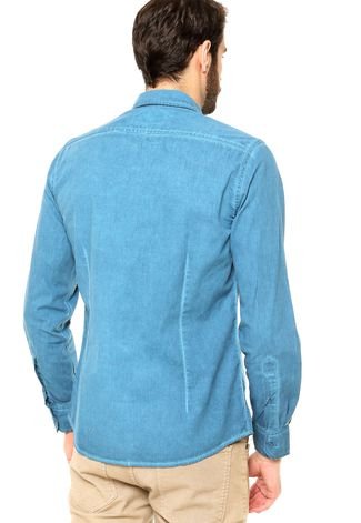 Camisa Aramis Jateada Azul