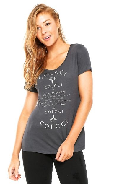 Camiseta Colcci Comfort Cinza - Marca Colcci