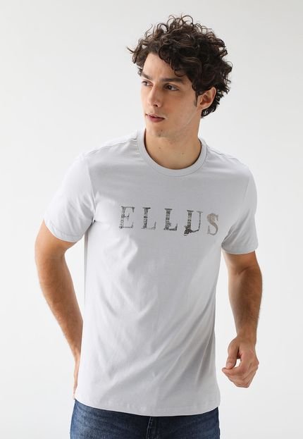 Camiseta Ellus Reta Fine Foil Classic Off-White - Marca Ellus