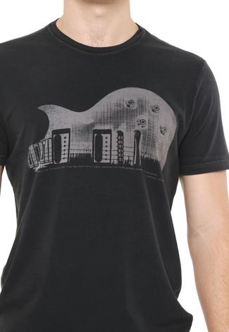 Camiseta Ellus Guitar Preta