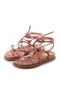 Sandália Papete Corda Soft de Amarrar Helena Bronze - Marca Damannu Shoes