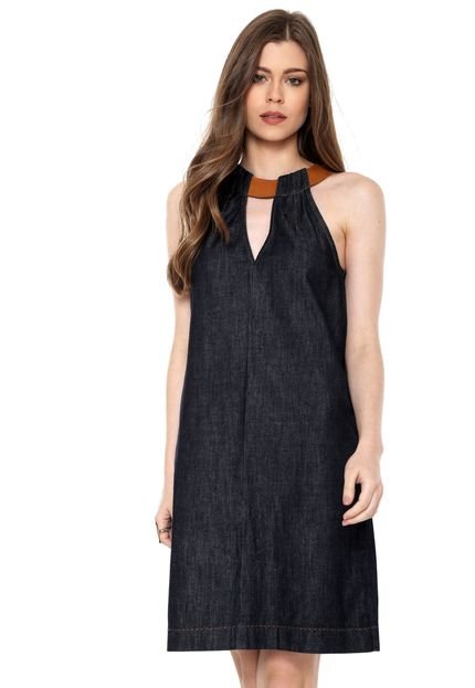 Vestido Jeans Forum Comfort Azul - Marca Forum