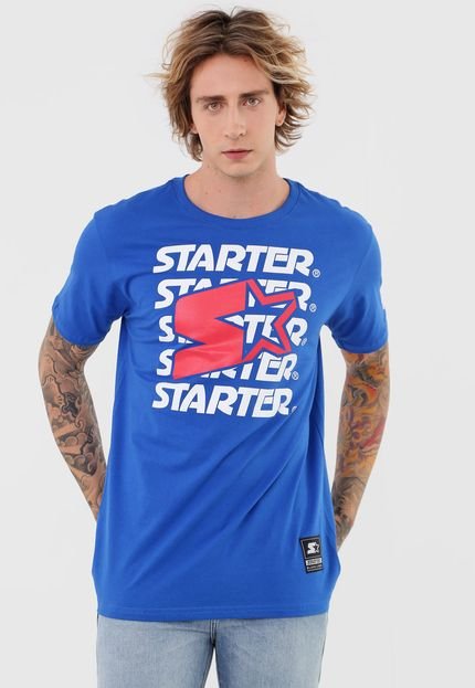 Camiseta S Starter Logo Azul - Marca S Starter